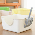High Cat Litter Box with Square Fence (One Unit)