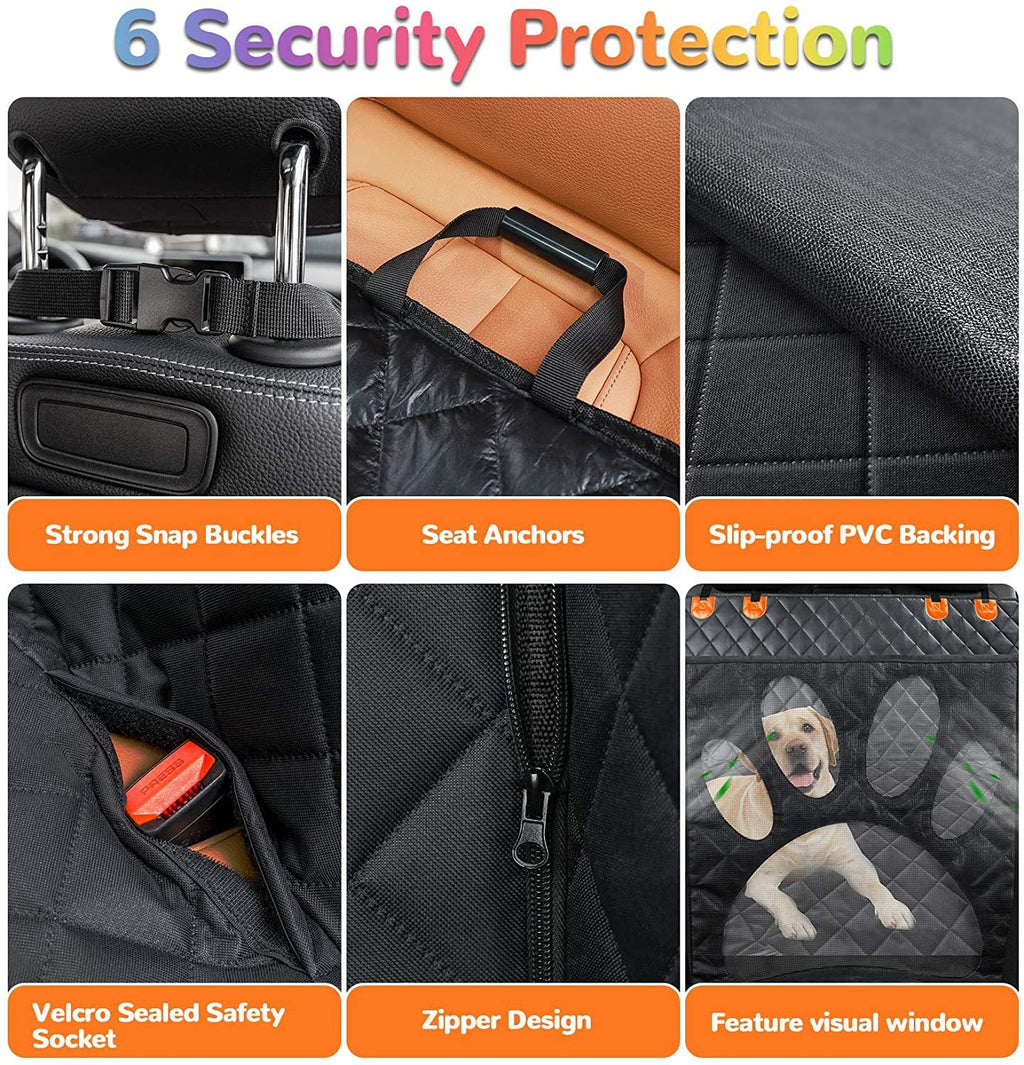Car Pet Rear Seat Pad with Mesh