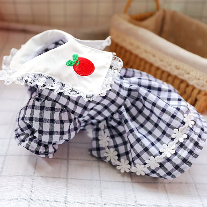 Plaid Lace Dress for Small Dogs and Cats (Spring/Summer)