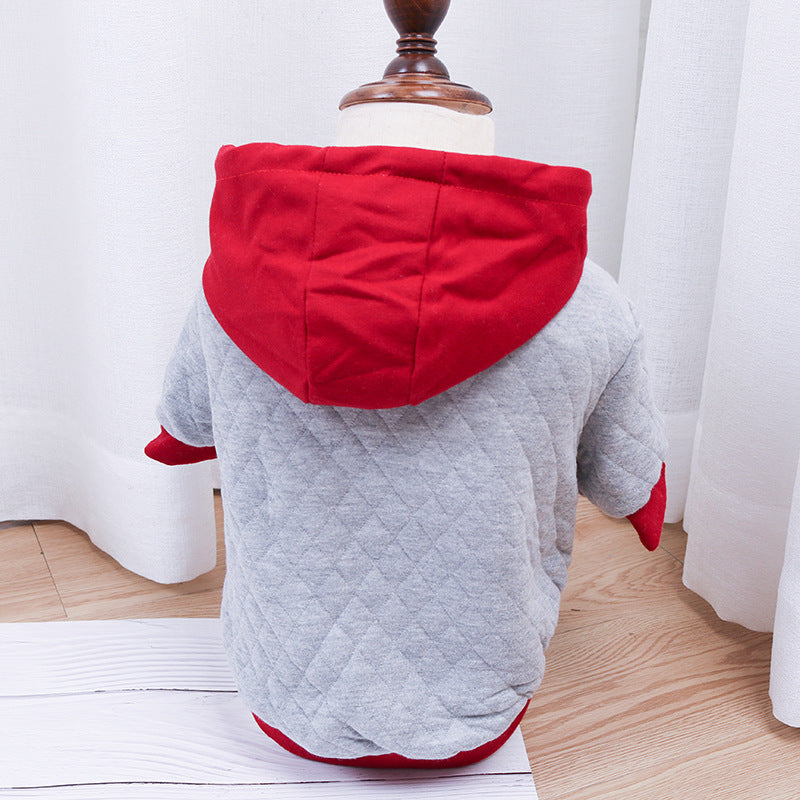 Winter Double Padded Hoodie for Pugs and Fat Dogs