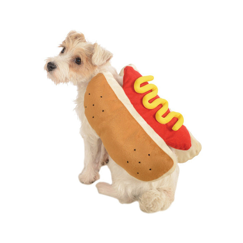 Hot Dog Hamburger Cartoon Pet Clothes for Dogs and Cats