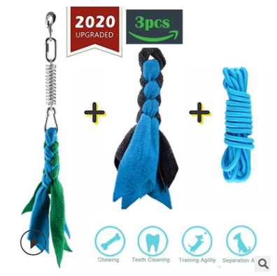 Stainless Steel Pet Spring with Cotton Rope