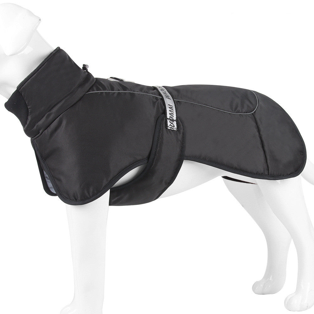 Thickened Dog Cloak with Reflective Warmth Pet Apparel