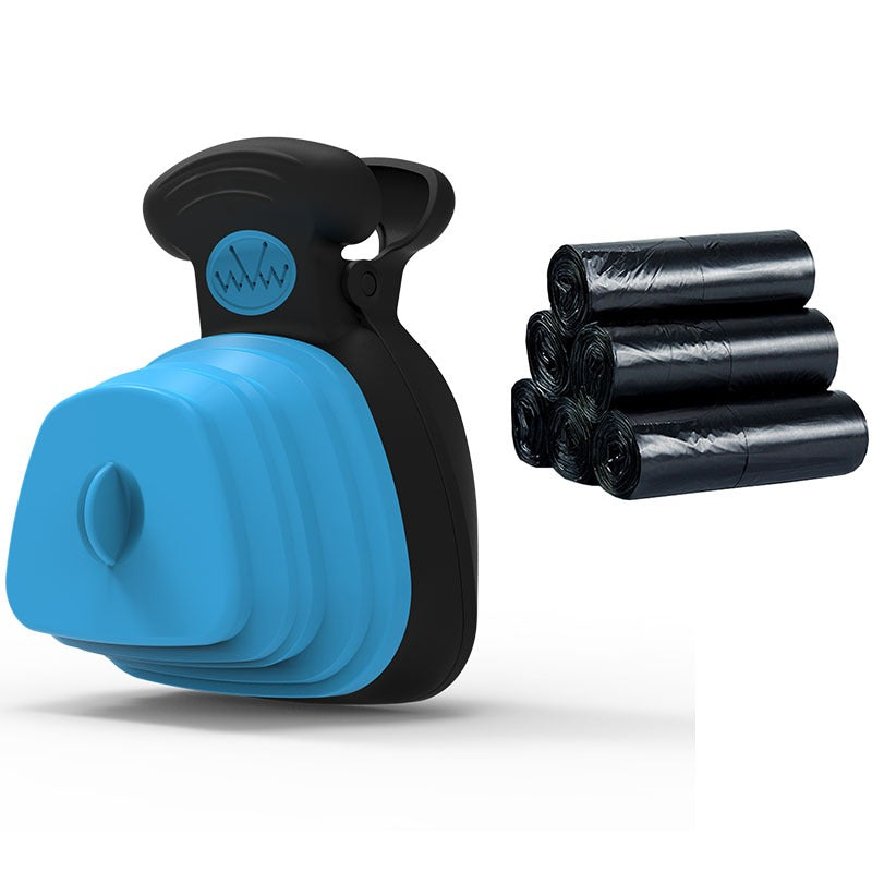 Foldable Dog Poop Scooper with Bag Dispenser