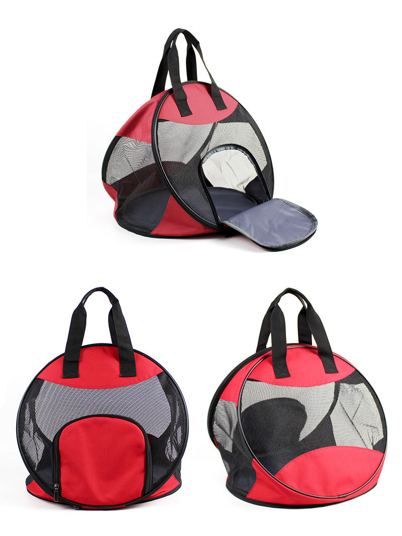 Portable Breathable Cat Carrier Bag (Foldable Design)