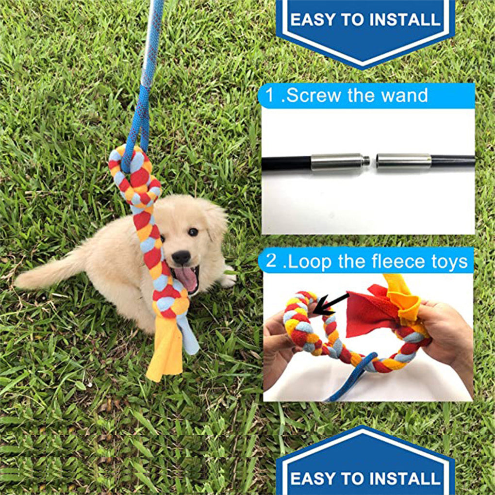 Portable Interactive Pet Training Toy for Outdoor Play