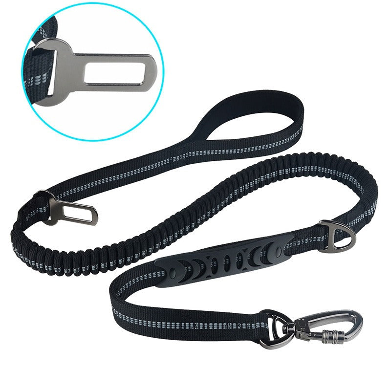 Retractable Reflective Dog Leash with Padded Handle