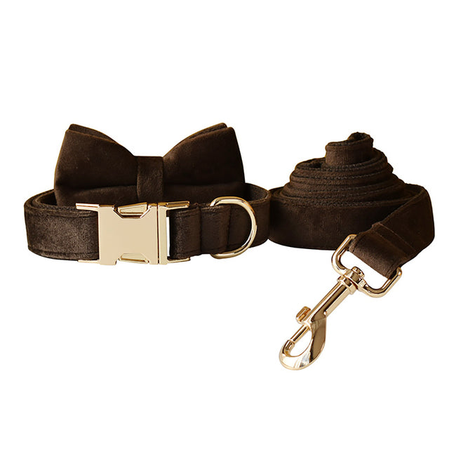 Velvet Dog Collar Pet Necklace