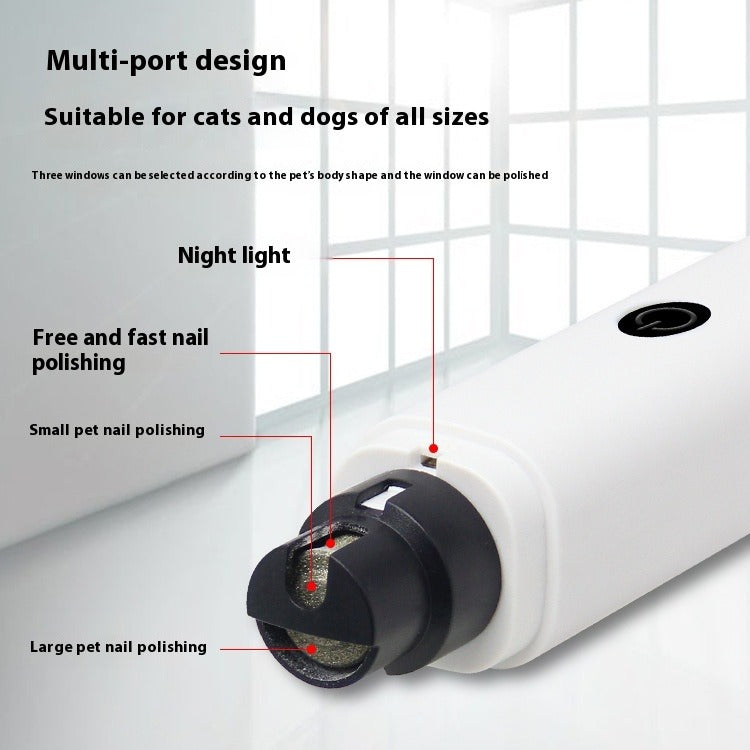 Electric Pet Nail Grinder with Light