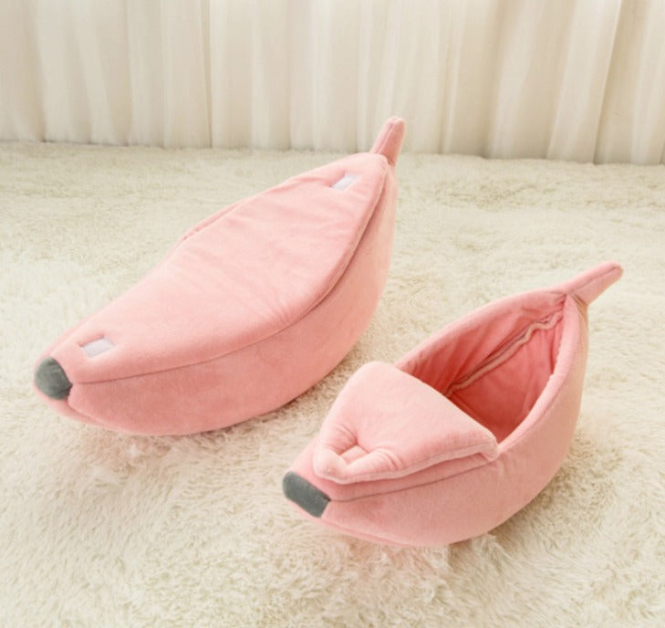 Banana Shaped Pet House Dog Bed
