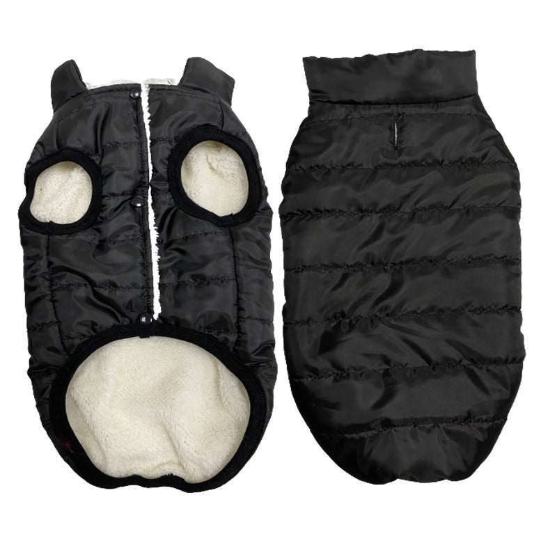 Fleece-Lined Waterproof Dog Winter Vest