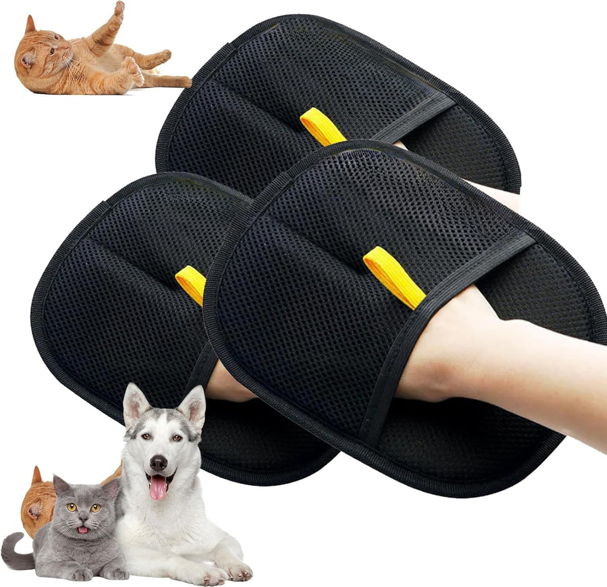 Pet Hair Removal Gloves Bristle Remover Comb