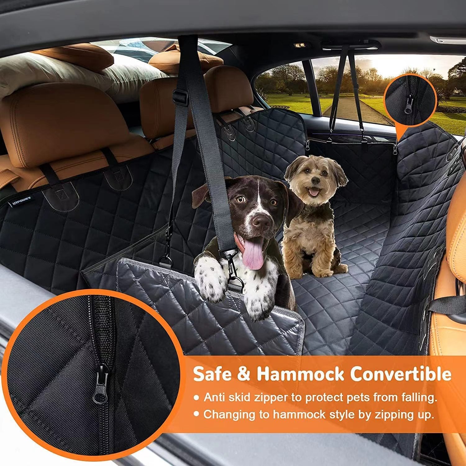 Waterproof Pet Car Back Seat Cover