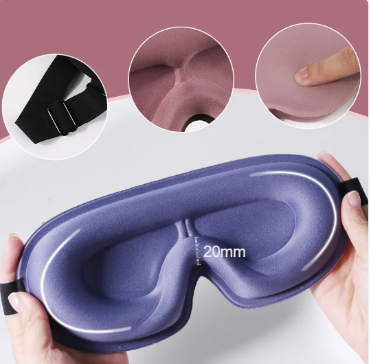 3D Contoured Blackout Sleep Mask