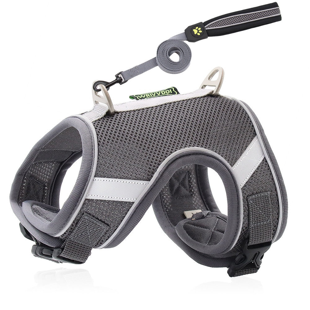 Reflective Mesh Dog Harness with Breathable Strap