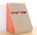 Triangle Cat Scratching Board with Corrugated Paper Toy
