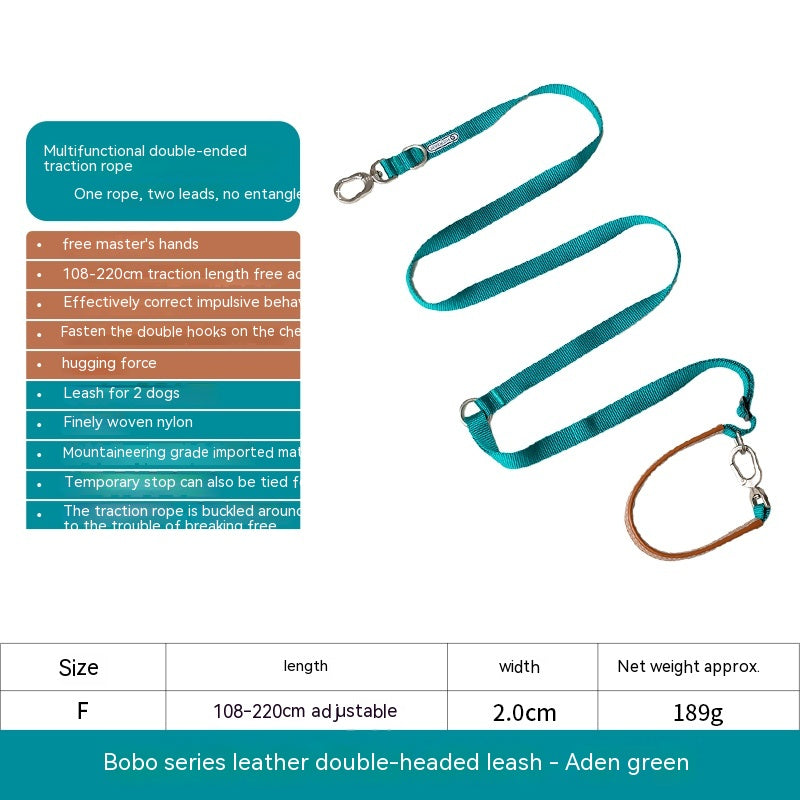 Knitted Leash for Large Dogs - Durable Traction Chain