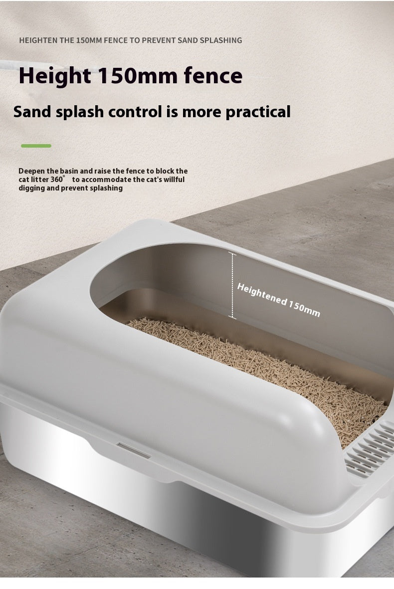 Stainless Steel Cat Litter Box