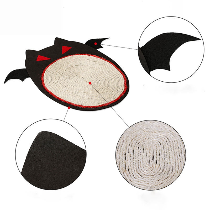 Halloween Bat Cat Scratching Toy and Mat (New Design)