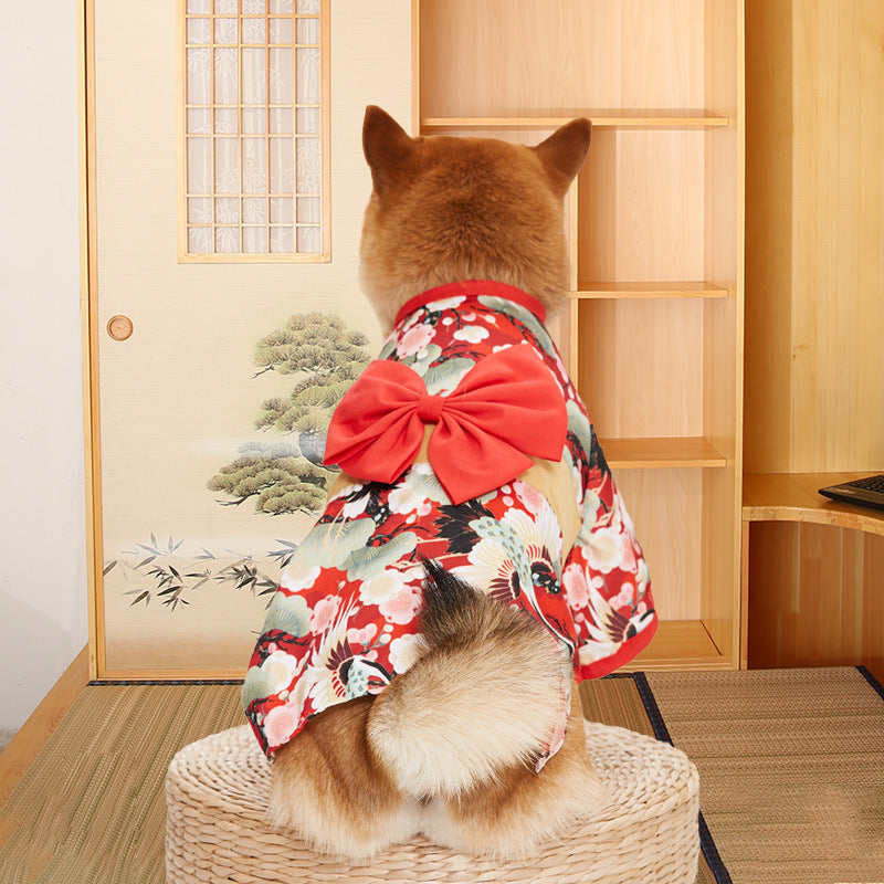 Thin Spring and Summer Kimono for Shiba Inu Dogs