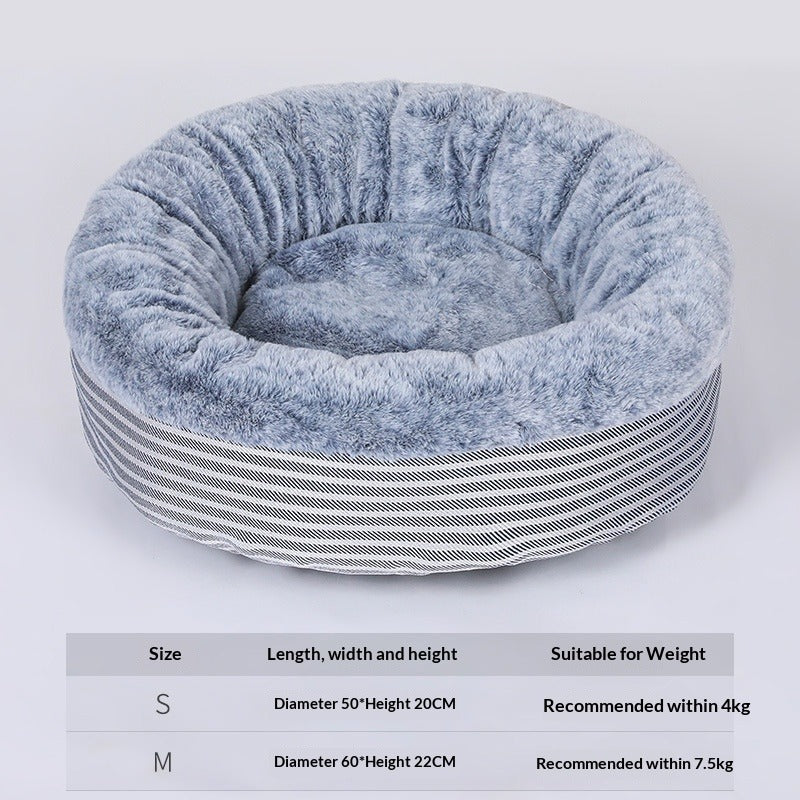 Warm Semi-Enclosed Pet Bed for Cats and Dogs