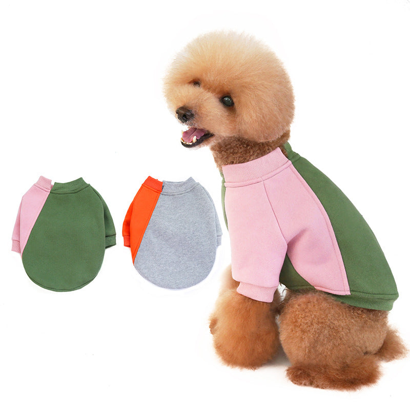 Soft Touch Fleece Pet Sweater with Contrast Stitching