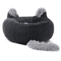 Fox Leather Pet Bed with Rabbit Ear Design (One Set)