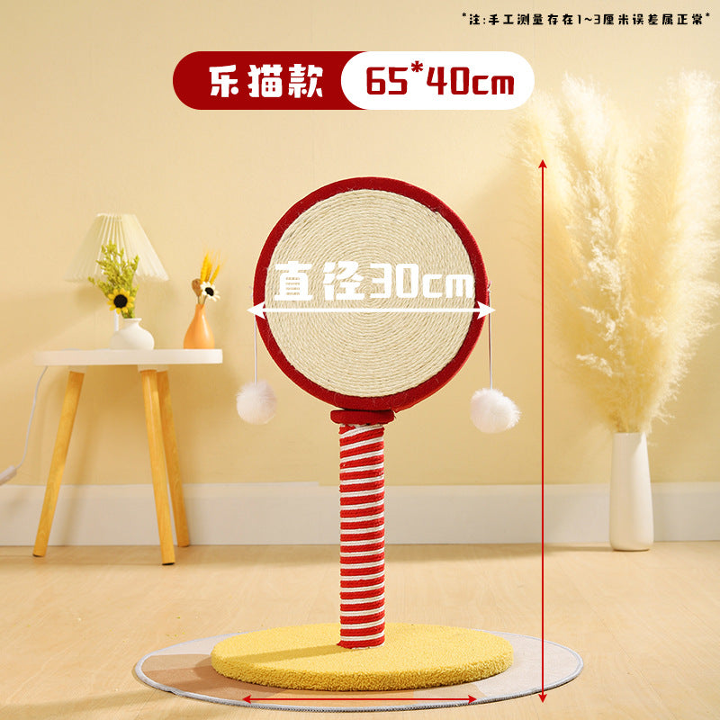Durable Cat Scratching Post with Interactive Design