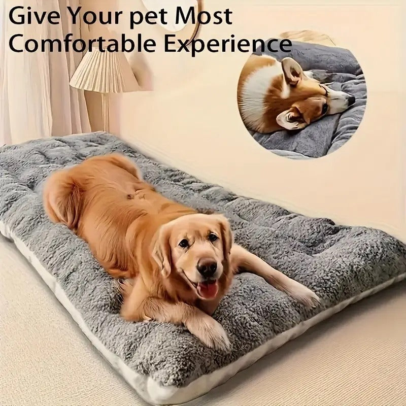 Winter Fleece-Lined Thick Dog Bed Mat