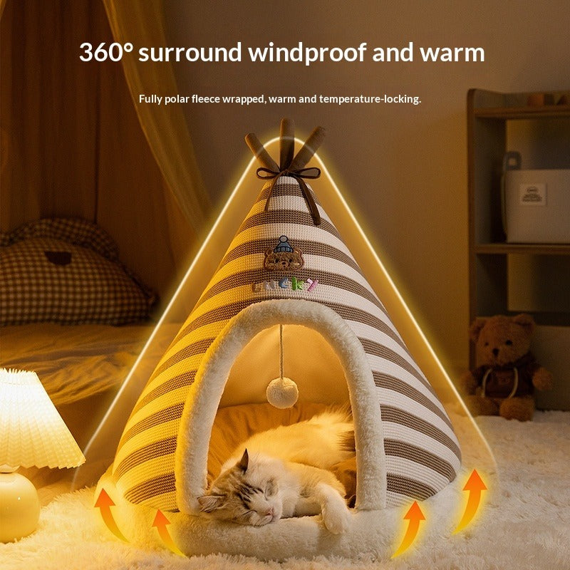 Thick Knitted Pet Bed