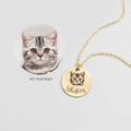 Engraved Pet Tag Necklace