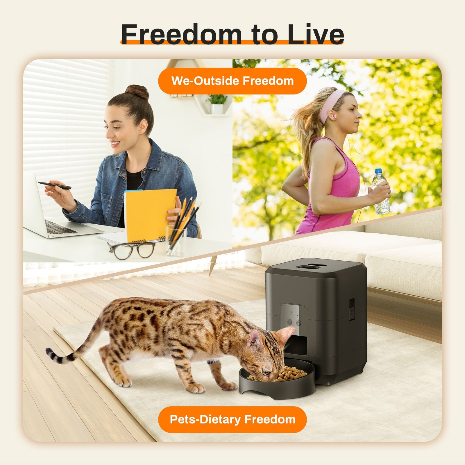Automatic Pet Feeder with Timer & Remote Control