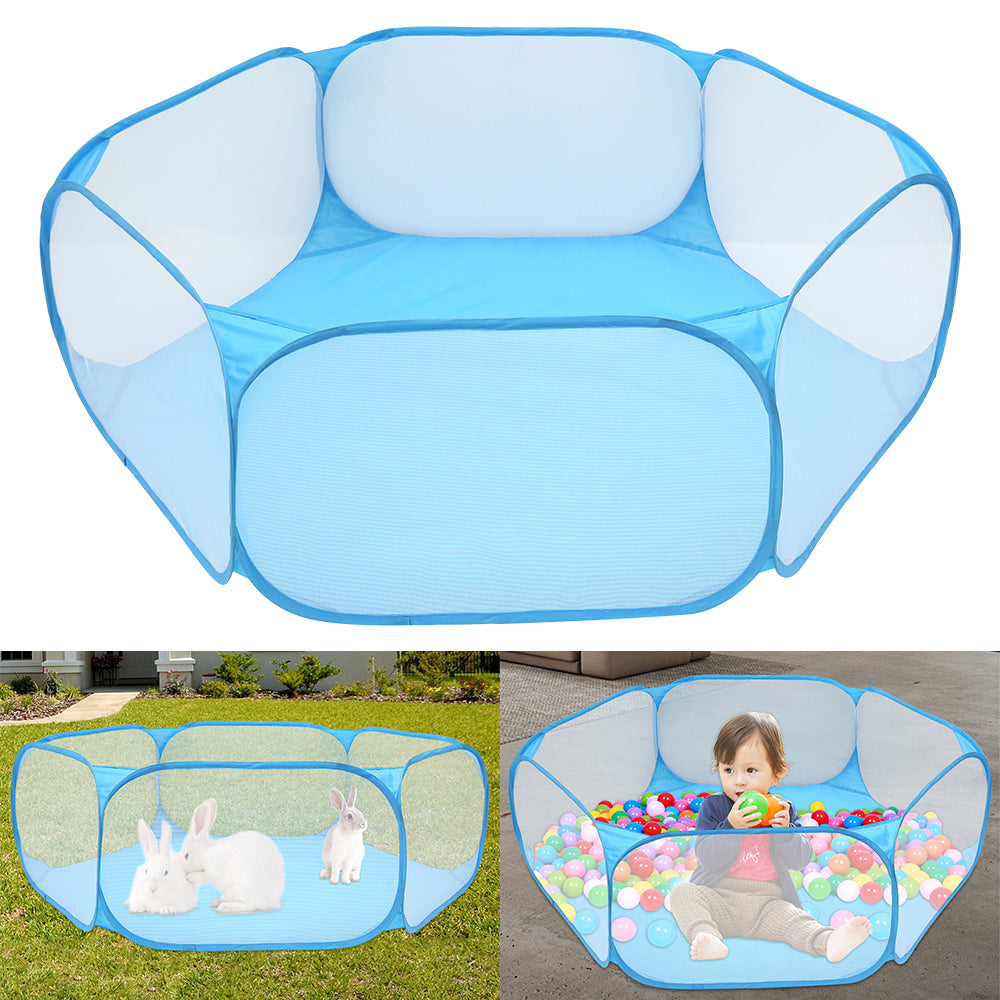 Hexagonal Ocean Ball Pit Tent for Kids and Pets