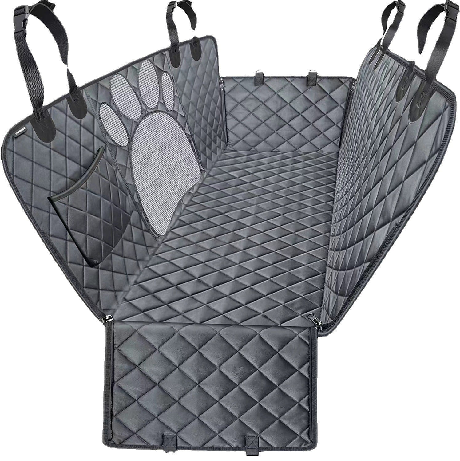 Car Pet Rear Seat Pad with Mesh