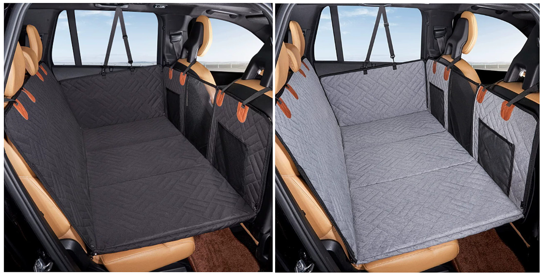 Heavy-Duty Car Back Seat Pet Hammock (132x165 cm)