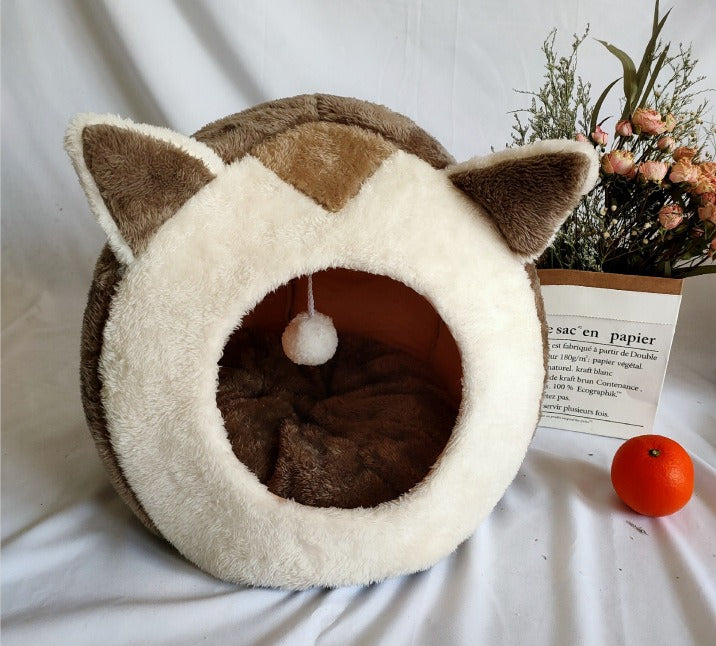 Winter Velvet Pet Cat House