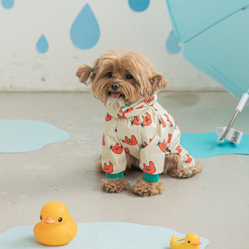 Fashionable Waterproof All-Around Raincoat for Dogs