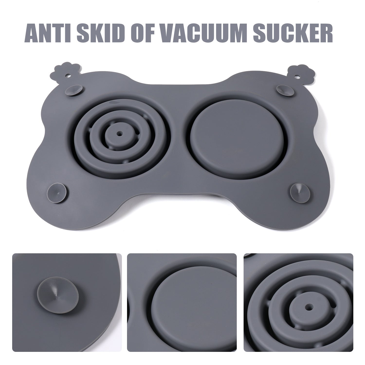 Silicone Slow Feed Dog Bowl with Custom Logo (Set)