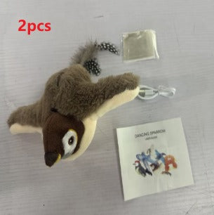 Electric Sound Plush Bird & Fish Pet Toy