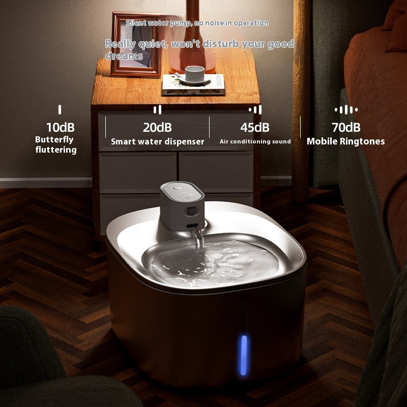 Stainless Steel Smart Pet Water Bowl