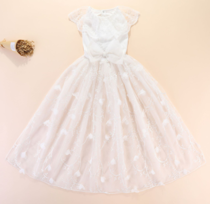 Embroidered Pet Wedding Dress for Special Occasions