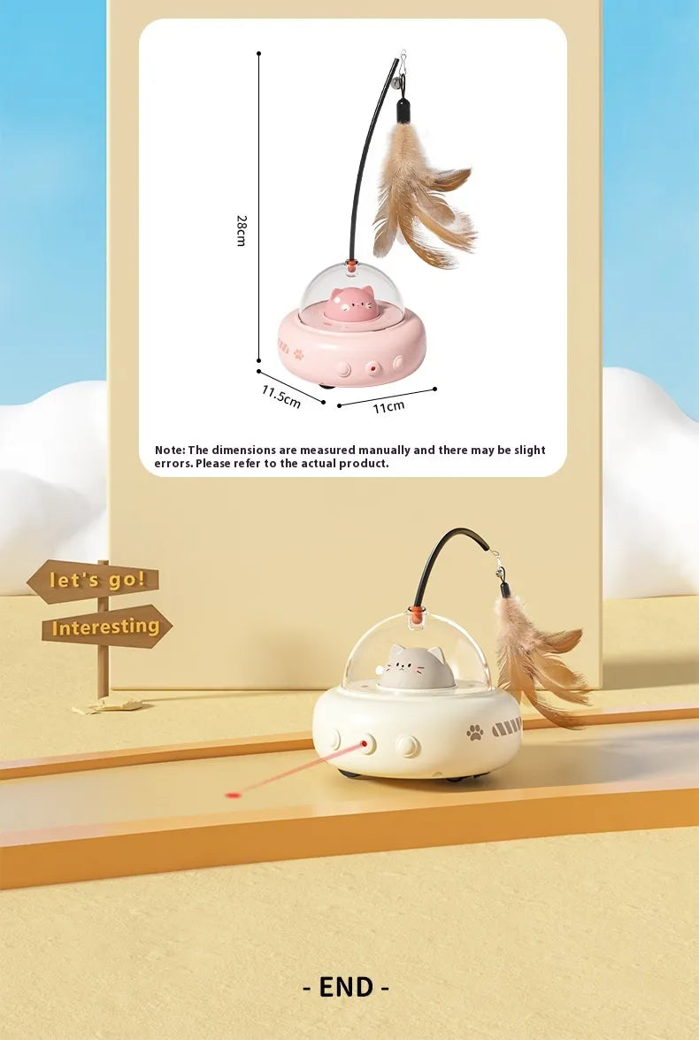 Smart Electric UFO Cat Teaser Toy