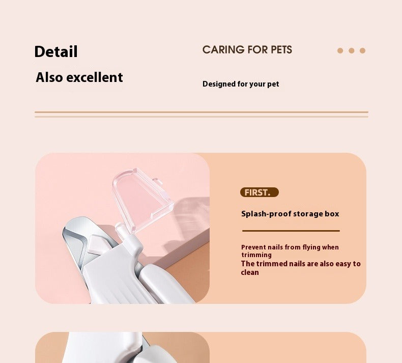 Pet Nail Clipper with LED