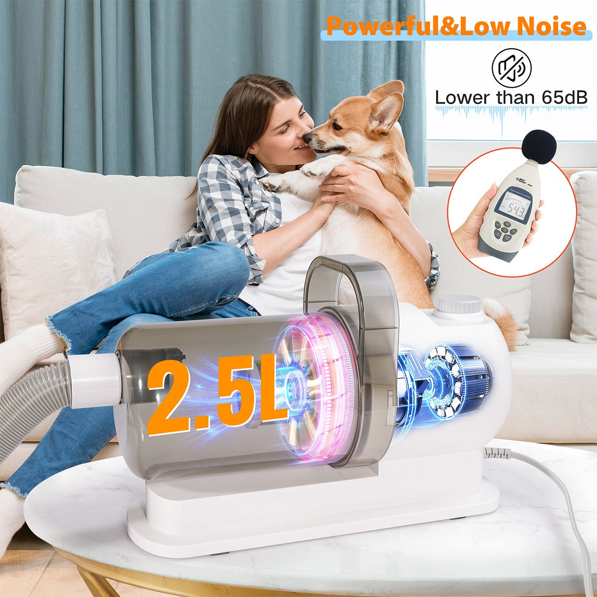 Pet Suction & Scissors Hair Care Machine
