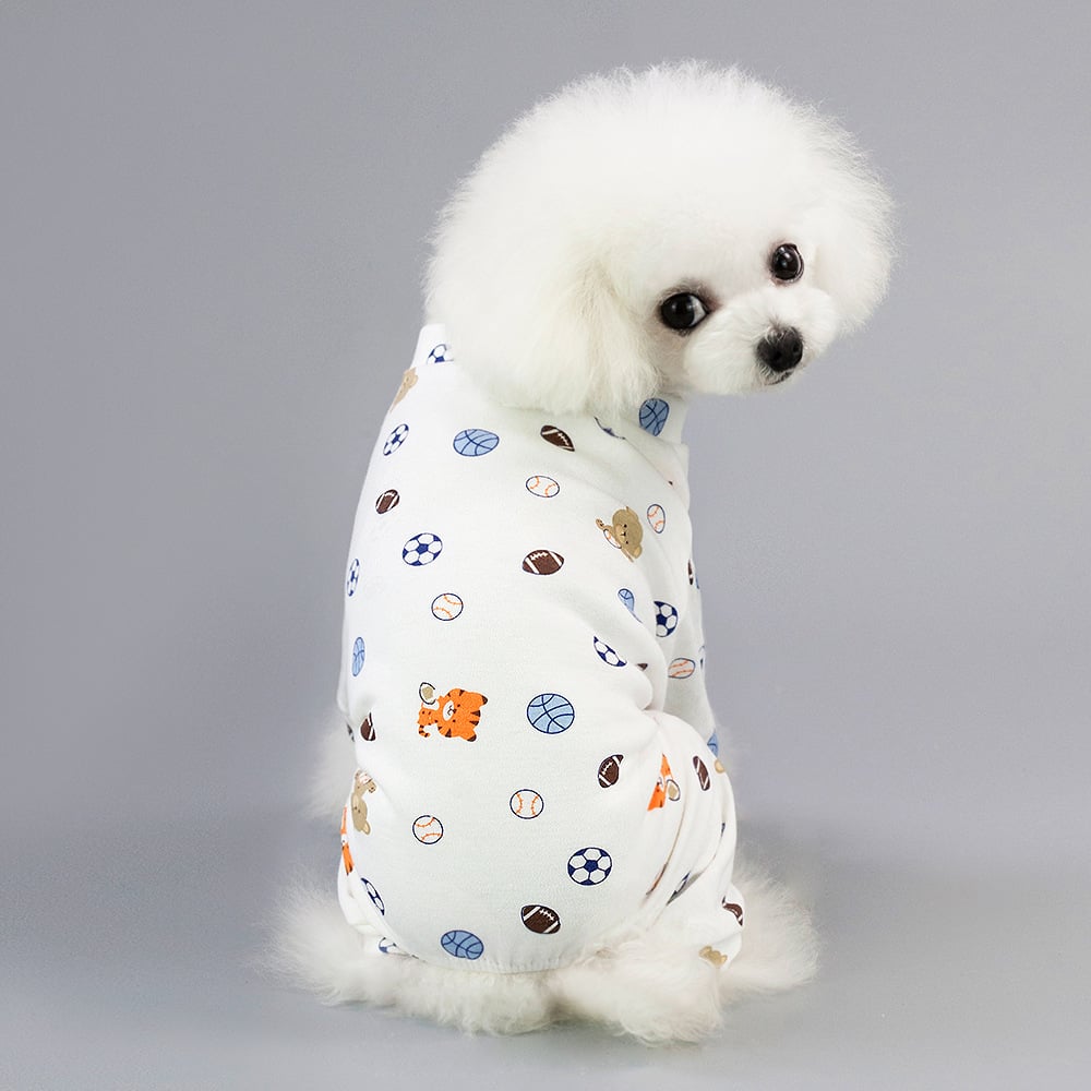 Dog Pajamas with Cartoon Fruit Pattern for Pets