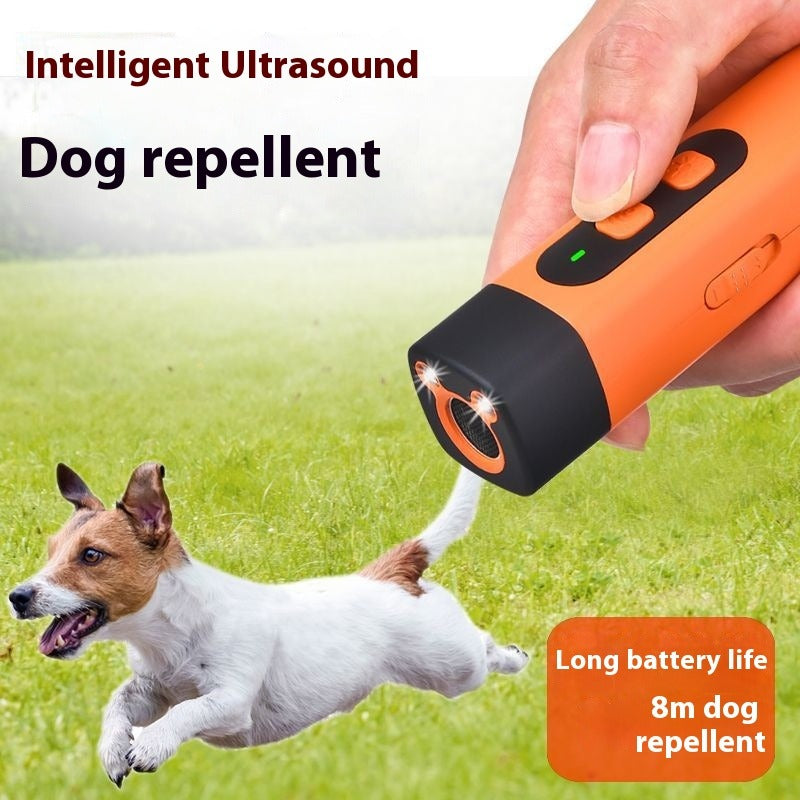 Ultrasonic Dog Repeller with LED Flashlight