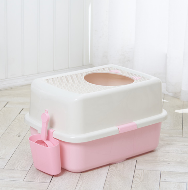 Extra Large Enclosed Cat Litter Box and Toilet