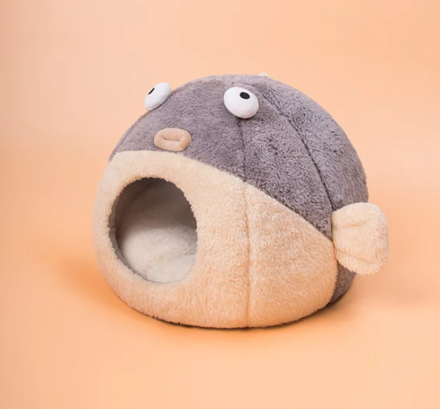 Warm Velvet Cat House Nest