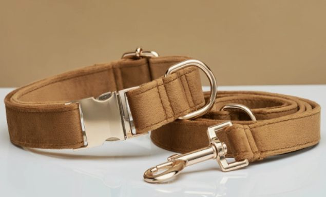 MUTTCO Comfortable Dog Collar and Leash Set UDC-079