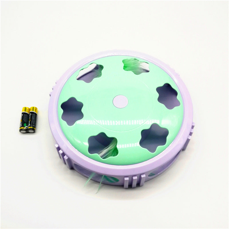LED Flash Feather Cat Toy for Interactive Play